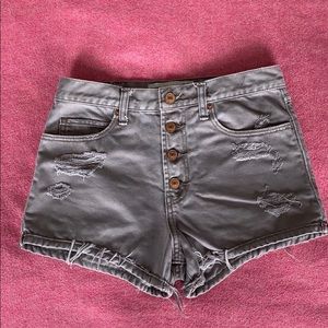 Abercrombie & Fitch denim high waisted shorts